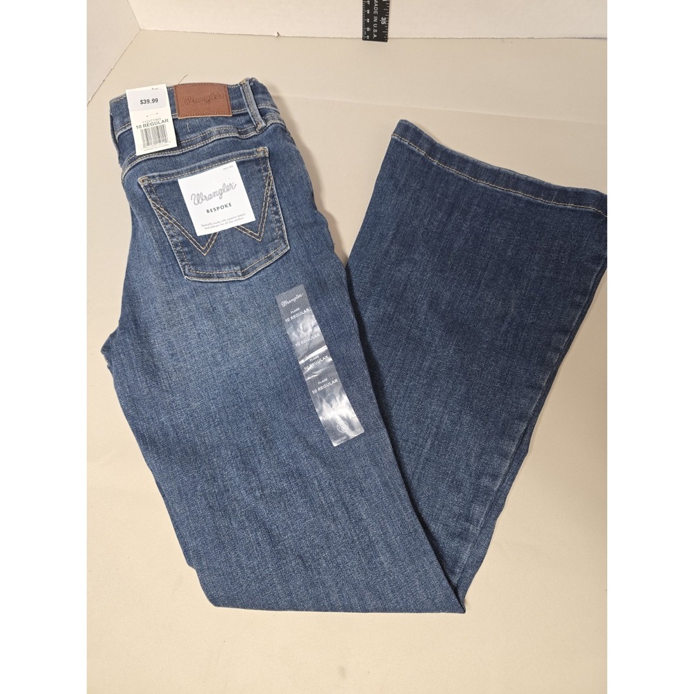 Wrangler Junior Size 10 Bespoke Mid-Rise Bootcut Jeans New Flare Leg